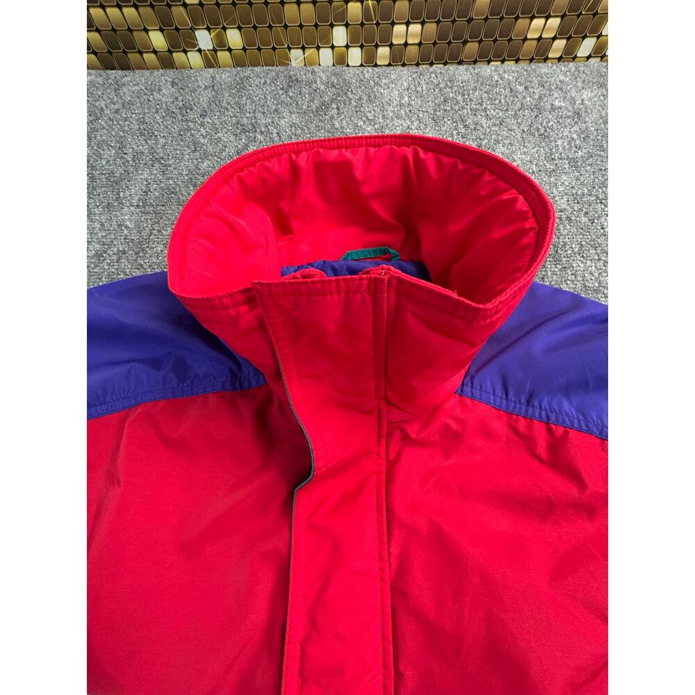 90s Vintage Columbia Powder Keg Ski Jacket Men's Large Red Purple Made in Korea - Picture 8 of 14